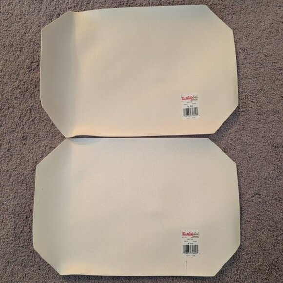 Vintage Set of 4 Town & Country Linen Vinyl Padded Christmas Tree Retro Placemat - Picture 3 of 5